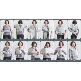 Lodger Chusta do noszenia dziecka Cocooner Sprinkle Print Carbon