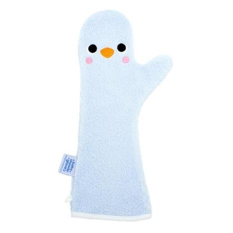 BABY SHOWER GLOVE Rękawiczka antypoślizgowa pod prysznic niebieska - obrazek 2