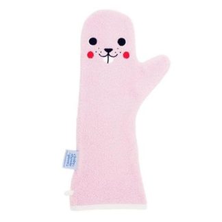 BABY SHOWER GLOVE Rękawiczka antypoślizgowa pod prysznic różowa