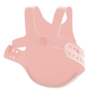 MinikOiOi Śliniak silikonowy z kieszonką RÓŻOWY