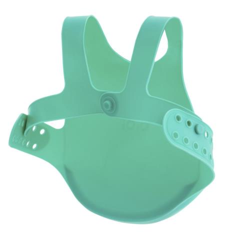 MinikOiOi Śliniak silikonowy z kieszonką ZIELONY