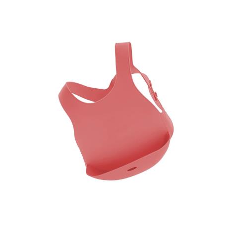 MinikOiOi Śliniak silikonowy z kieszonką RÓŻANY