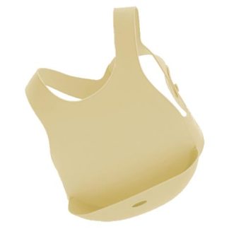 MinikOiOi Śliniak silikonowy z kieszonką ŻÓŁTY