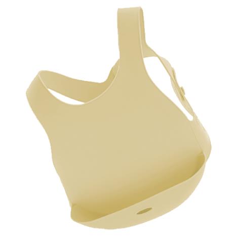 MinikOiOi Śliniak silikonowy z kieszonką ŻÓŁTY