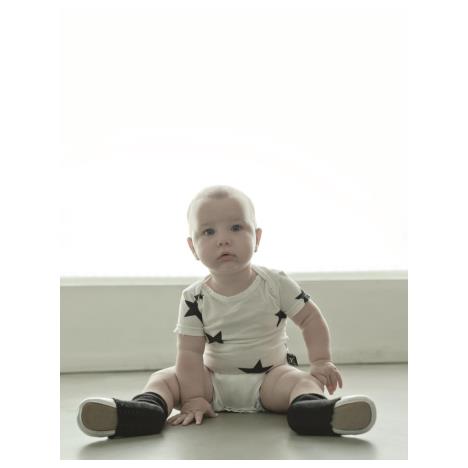 NUNUNU BABY Body neon różowy w gwiazdki