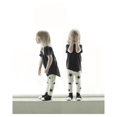 NUNUNU BABY Legginsy neon różowy w gwiazdki - obrazek 2