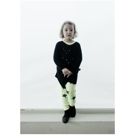 NUNUNU BABY Legginsy neon różowy w gwiazdki - obrazek 4