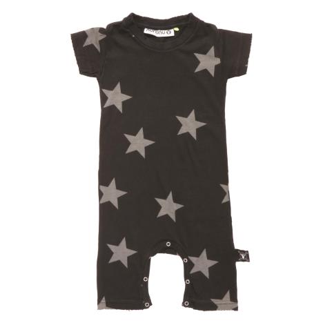 NUNUNU BABY Romper krótkie nogawki melanż w gwiazdki 12-18m