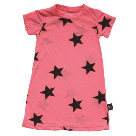 NUNUNU BABY Sukienka neon różowy w gwiazdki - obrazek 6